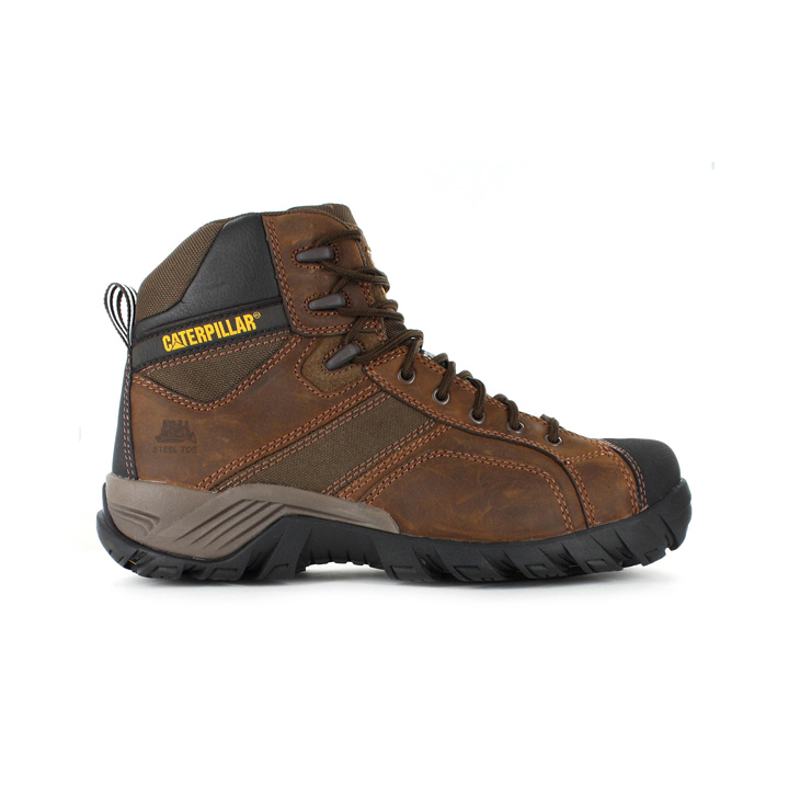 Men's Caterpillar Argon Zip St Work Boots Brown | Cat-905217