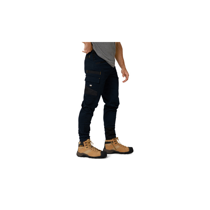 Men's Caterpillar Elite Operator Work Pants Navy | Cat-475823