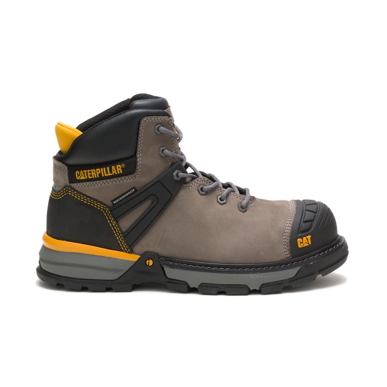 Men's Caterpillar Excavator Superlite Waterproof Nano Toe Csa Work Boots Brown | Cat-284739