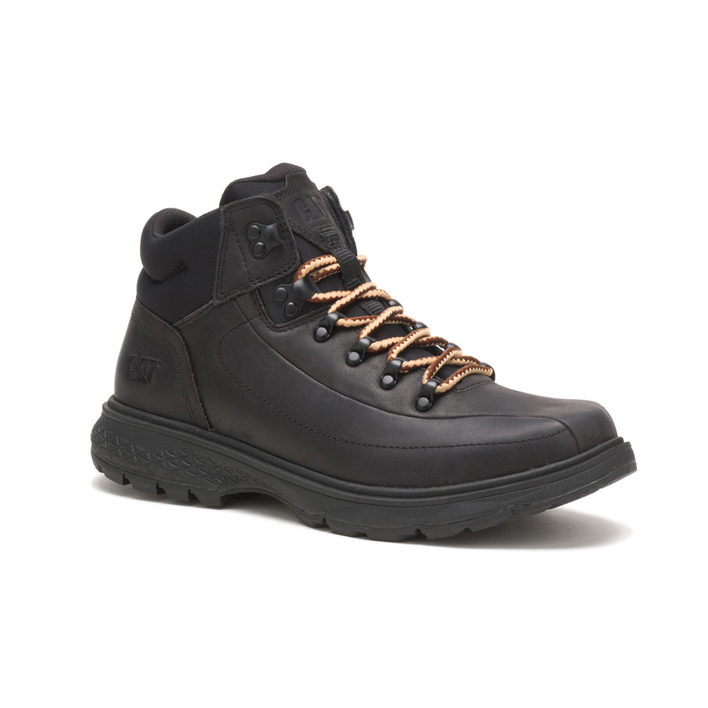 Men's Caterpillar Forerunner Work Boots Black | Cat-178349