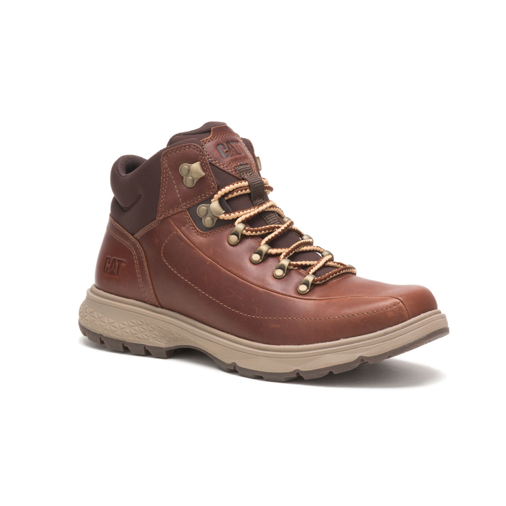 Men's Caterpillar Forerunner Work Boots Brown | Cat-730682