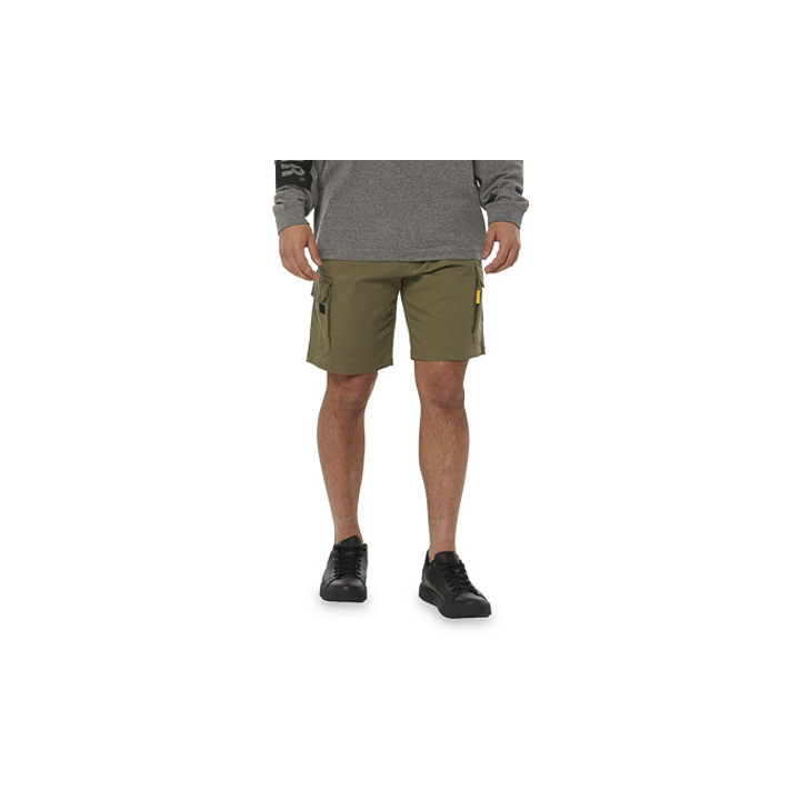 Men's Caterpillar Foundation Cargo Shorts Green | Cat-261807