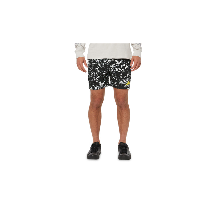 Men's Caterpillar Foundation Swim Trunk Shorts Black/White | Cat-096721