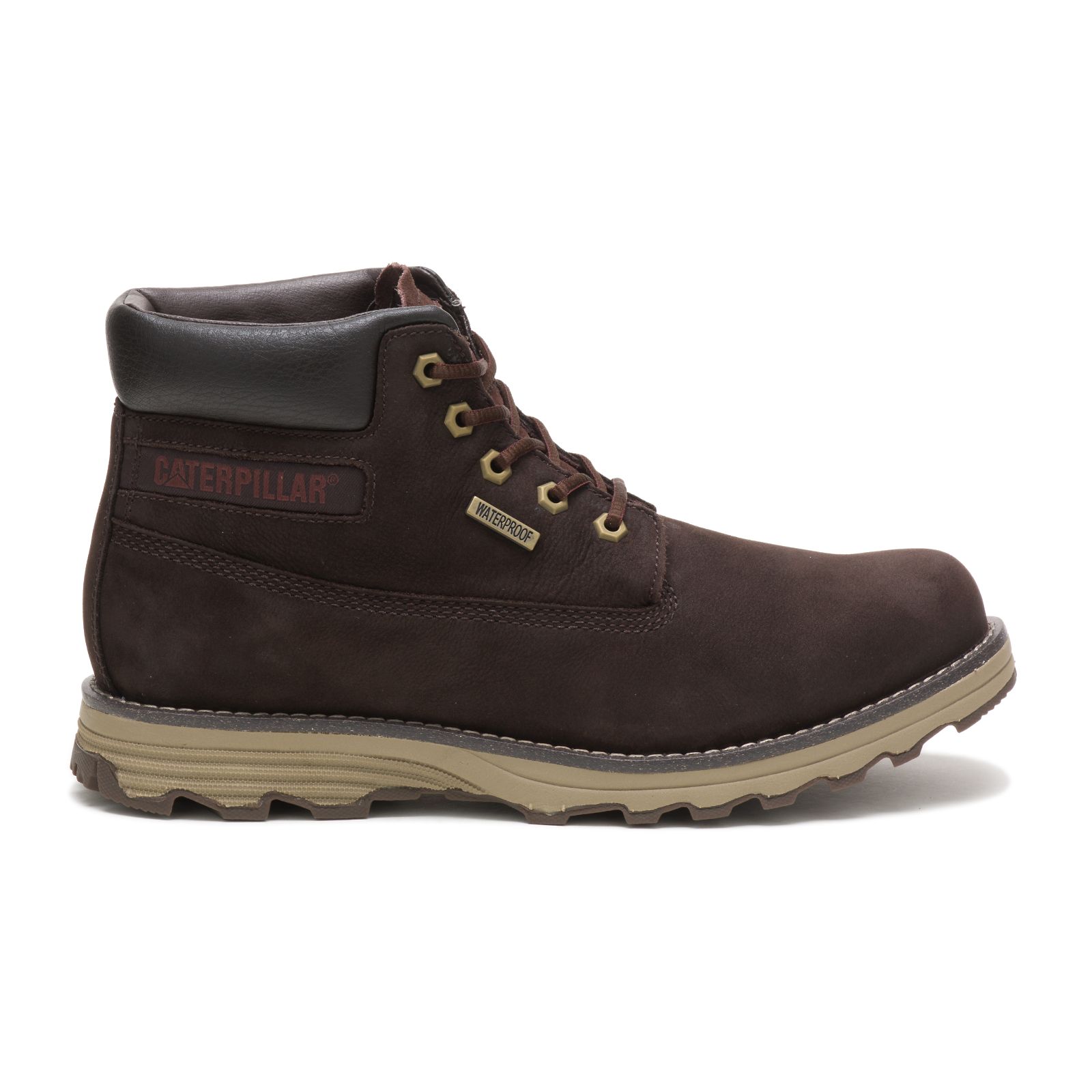 Men's Caterpillar Founder Waterproof Thinsulate™ Waterproof Boots Coffee | Cat-465783