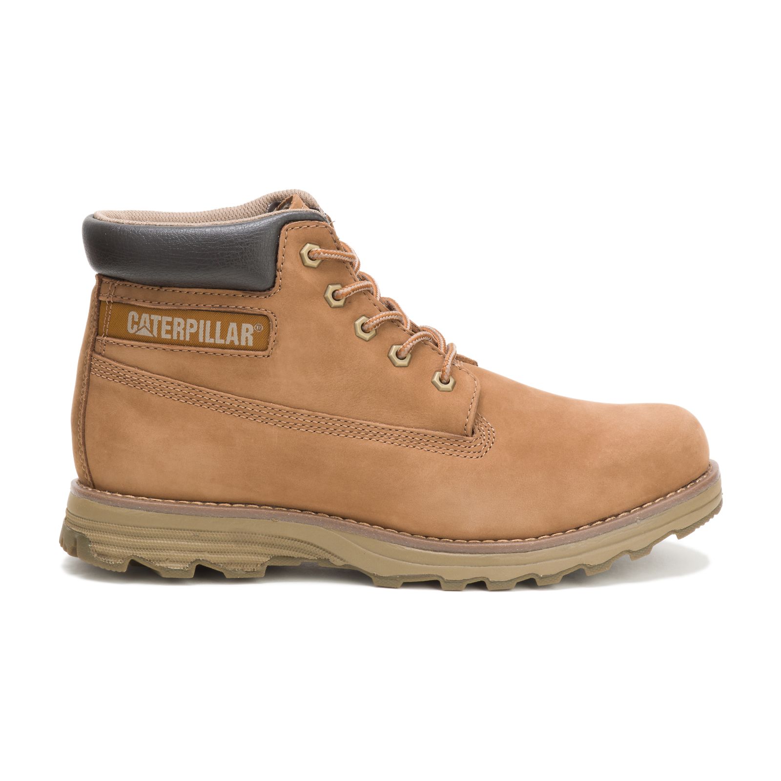 Men's Caterpillar Founder Work Boots Brown | Cat-530481