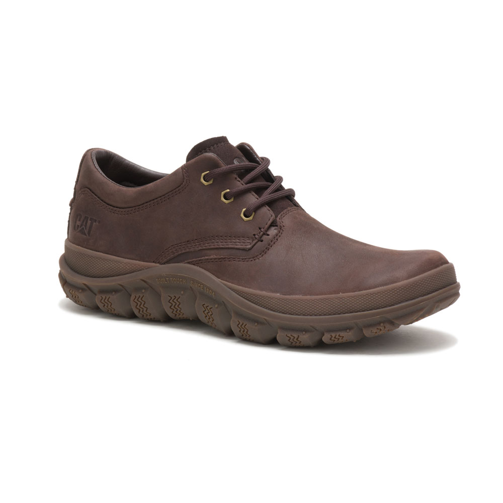 Men's Caterpillar Fused Tri Work Shoes Coffee | Cat-596273