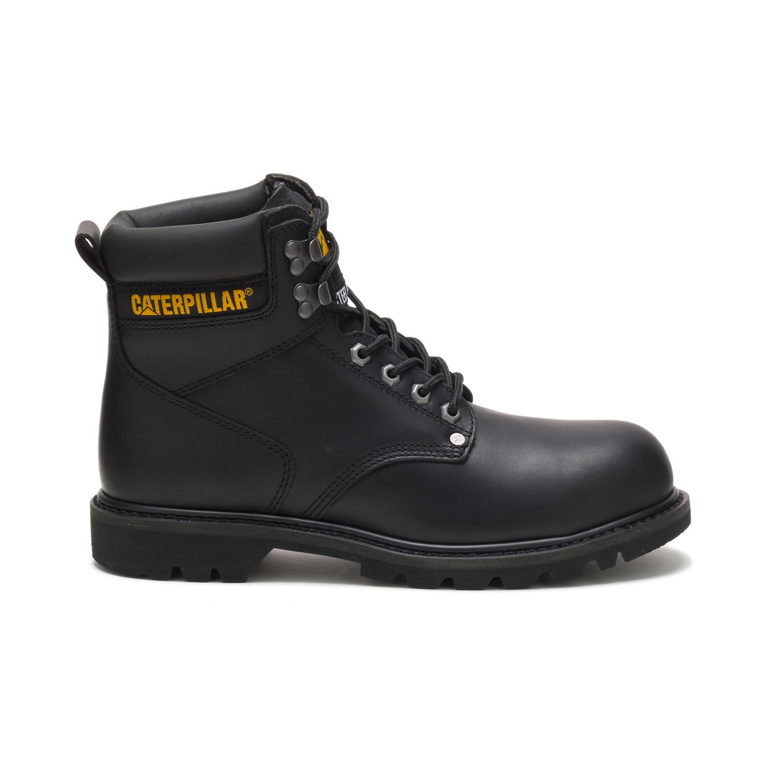 Men's Caterpillar Second Shift Steel Toe Steel Toe Boots Black | Cat-120539