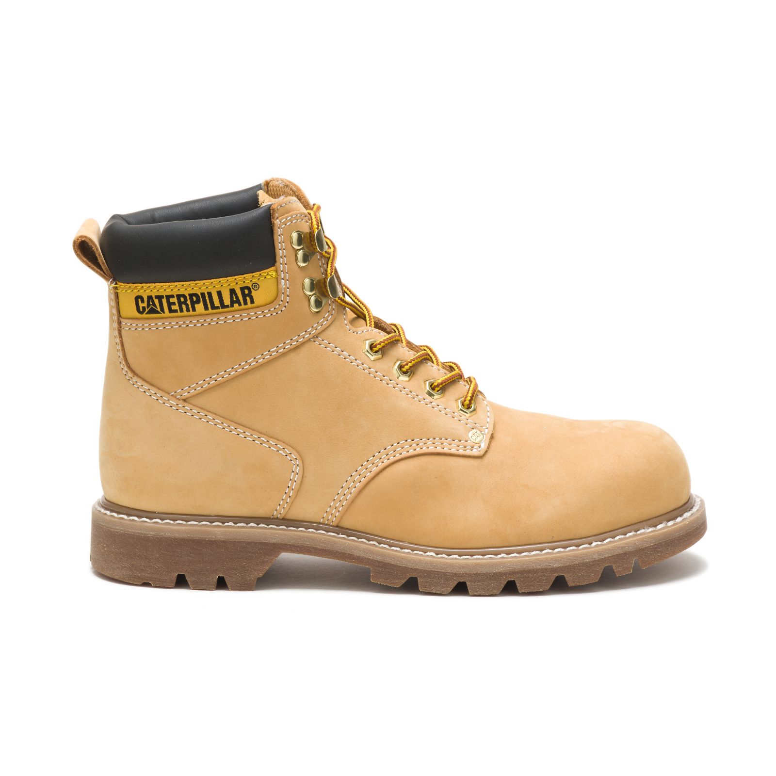 Men's Caterpillar Second Shift Steel Toe Steel Toe Boots Orange | Cat-694580