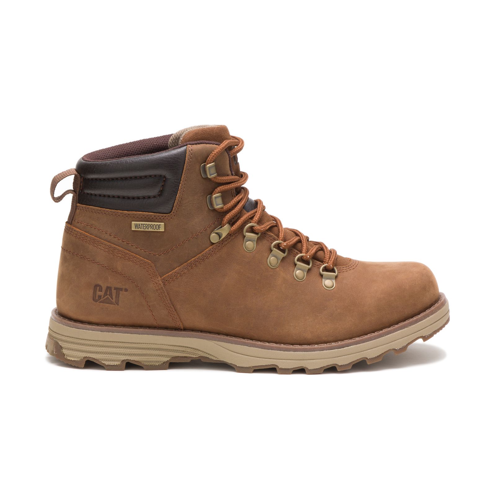 Men's Caterpillar Sire Waterproof Work Boots Brown | Cat-412078