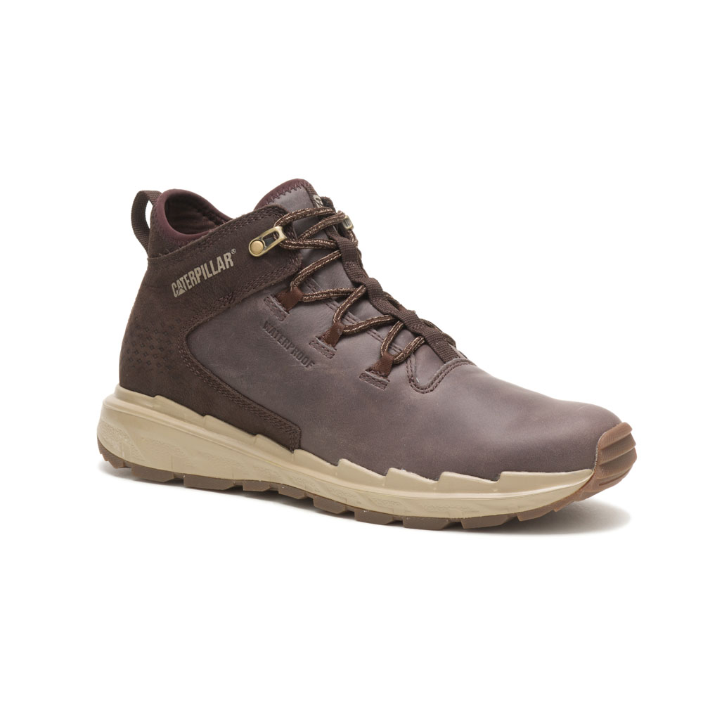 Men's Caterpillar Stratify Wp Sneakers Coffee | Cat-853127