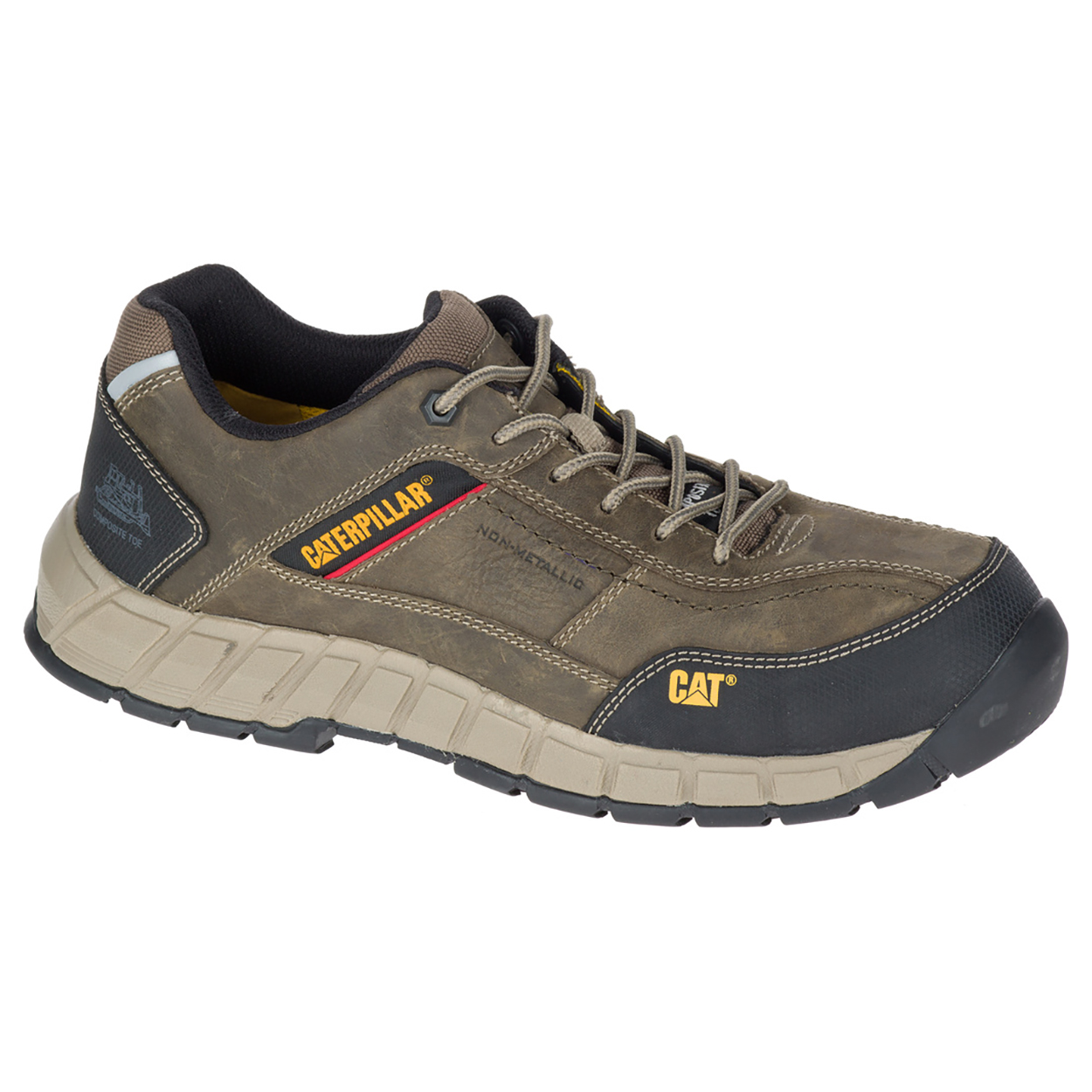 Men's Caterpillar Streamline Leather Ct S1 P Hro Sra Sa Safety Shoes Dark Grey | Cat-068792