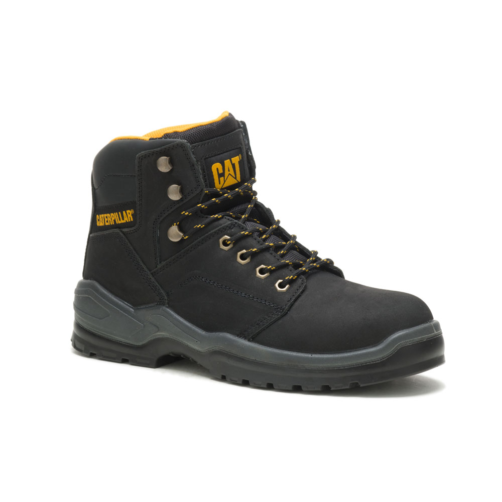 Men's Caterpillar Striver Astm Safety Boots Black | Cat-509367