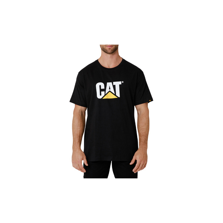 Men's Caterpillar Tm Logo T-Shirts Black | Cat-214769