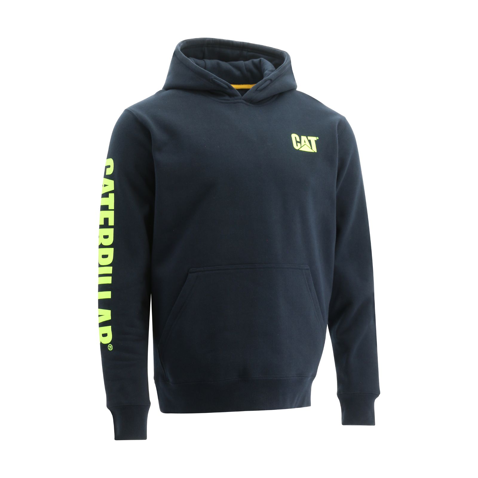 Men's Caterpillar Trademark Banner Hoodies Navy | Cat-231564