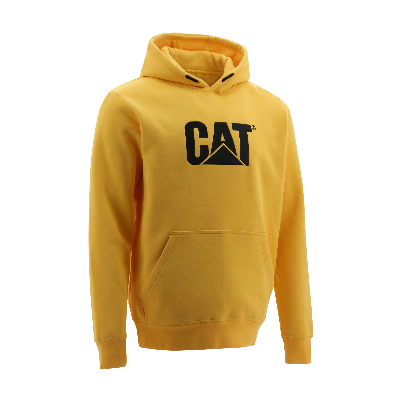 Men's Caterpillar Trademark Hooded Sweatshirts Yellow | Cat-480791