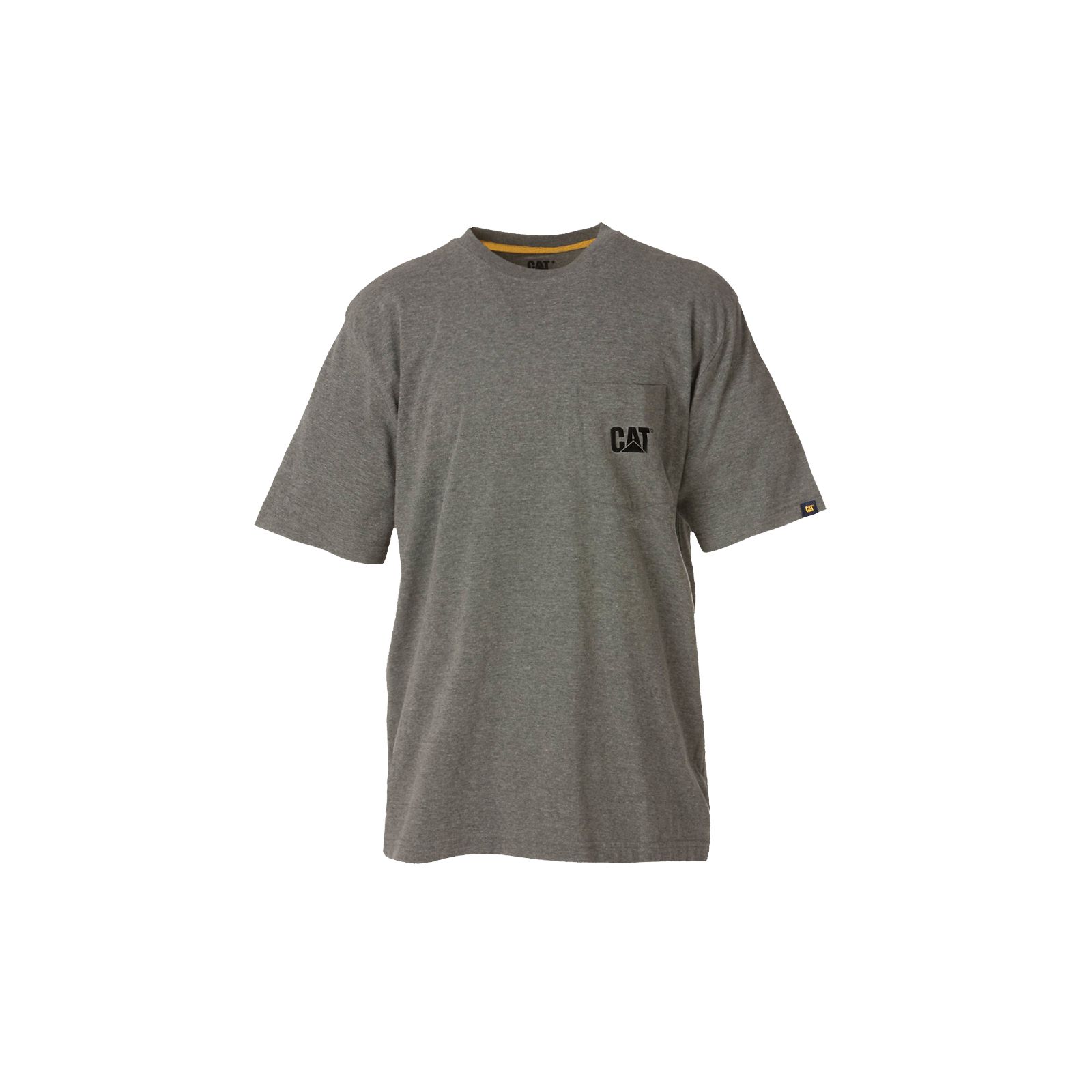 Men's Caterpillar Trademark Pocket T-Shirts Dark Grey | Cat-139624