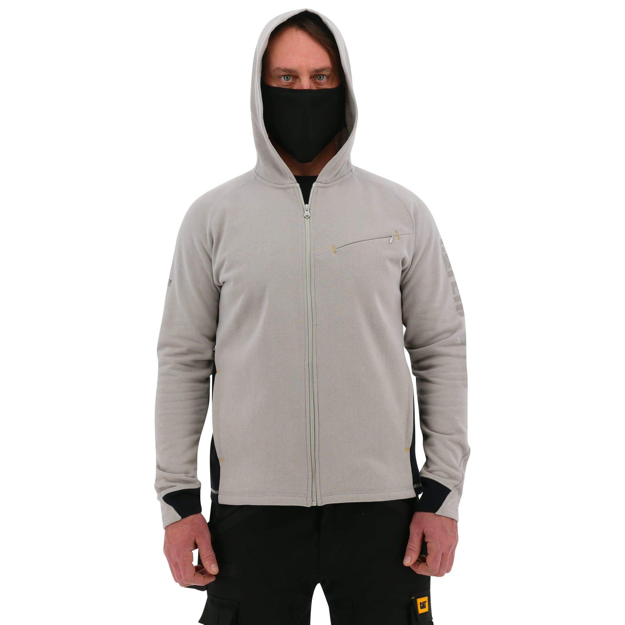 Men's Caterpillar Viral Off Hooded Hoodies Grey | Cat-039628