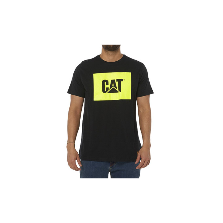 Men's Caterpillar Work Hi Vis T-Shirts Black | Cat-037512