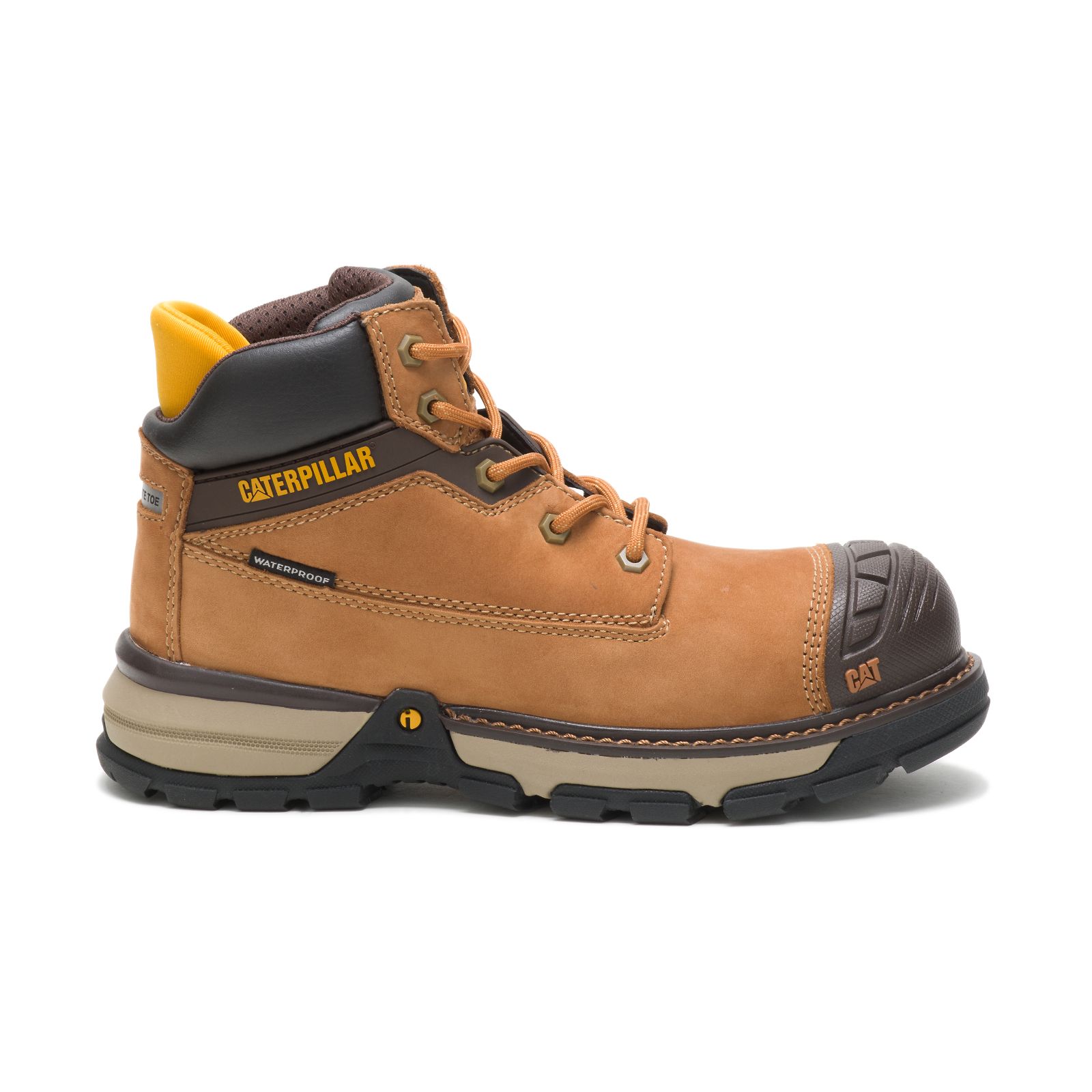 Women's Caterpillar Excavator Superlite Waterproof Nano Toe Csa Work Boots Brown | Cat-139452