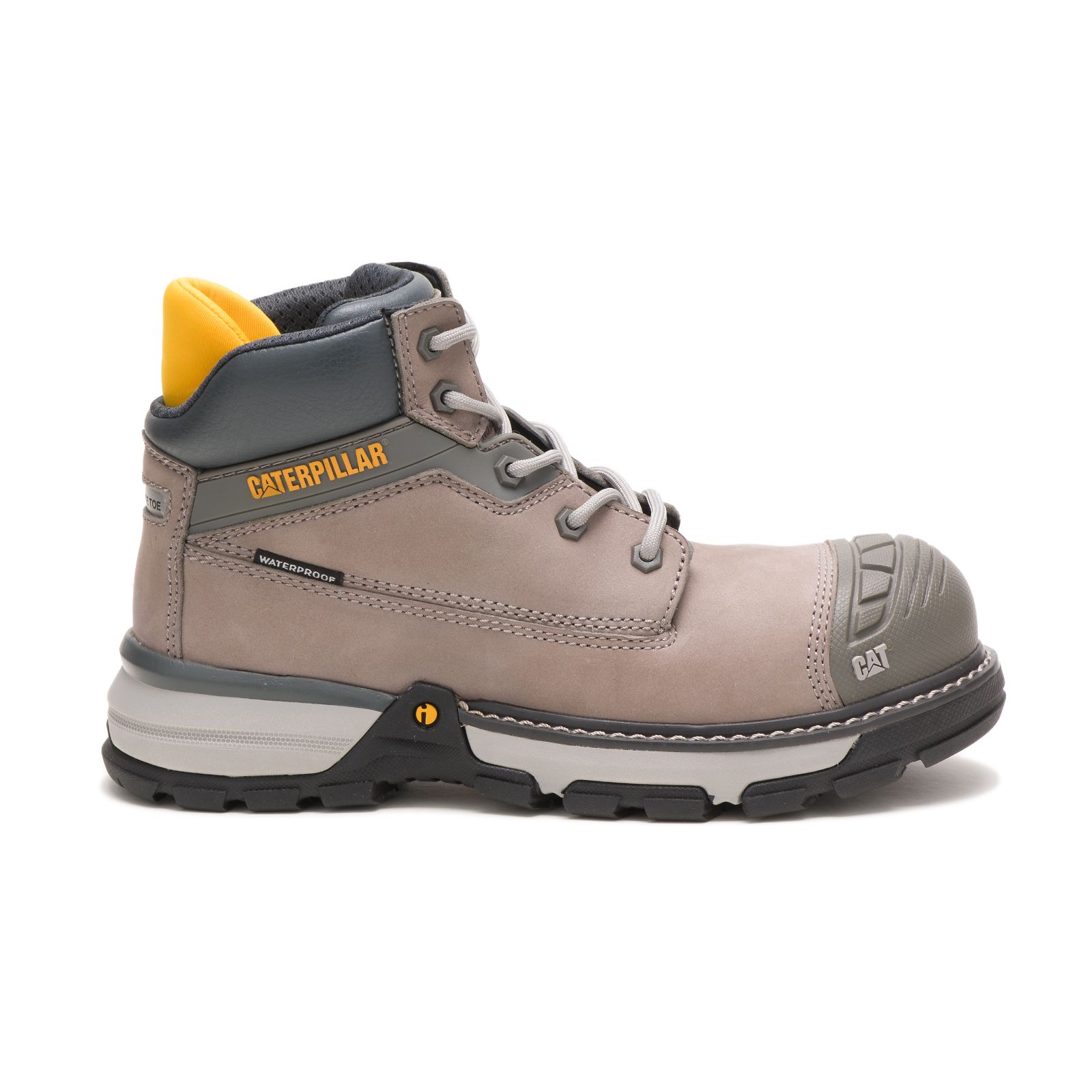 Women's Caterpillar Excavator Superlite Waterproof Nano Toe Work Boots Khaki | Cat-481269