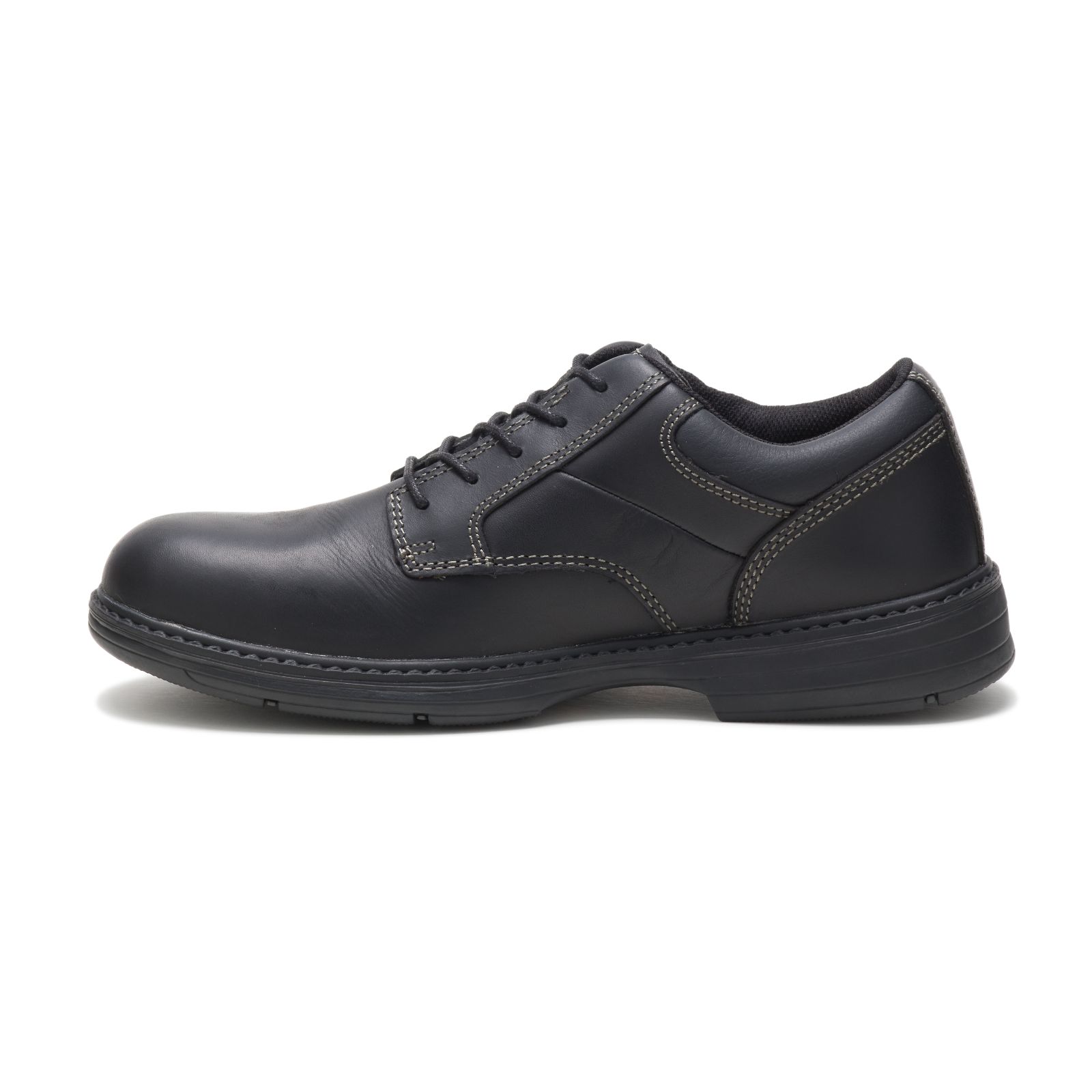 Caterpillar Steel Toe Shoes Clearance Online - Mens Oversee Steel Toe Black